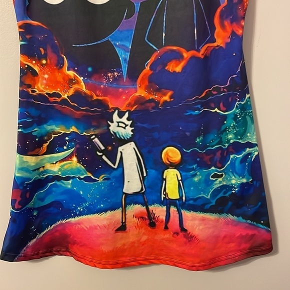 Rick and Morty Universe Planet Bodycon Mini Graphic Dress size L - Picture 3 of 15